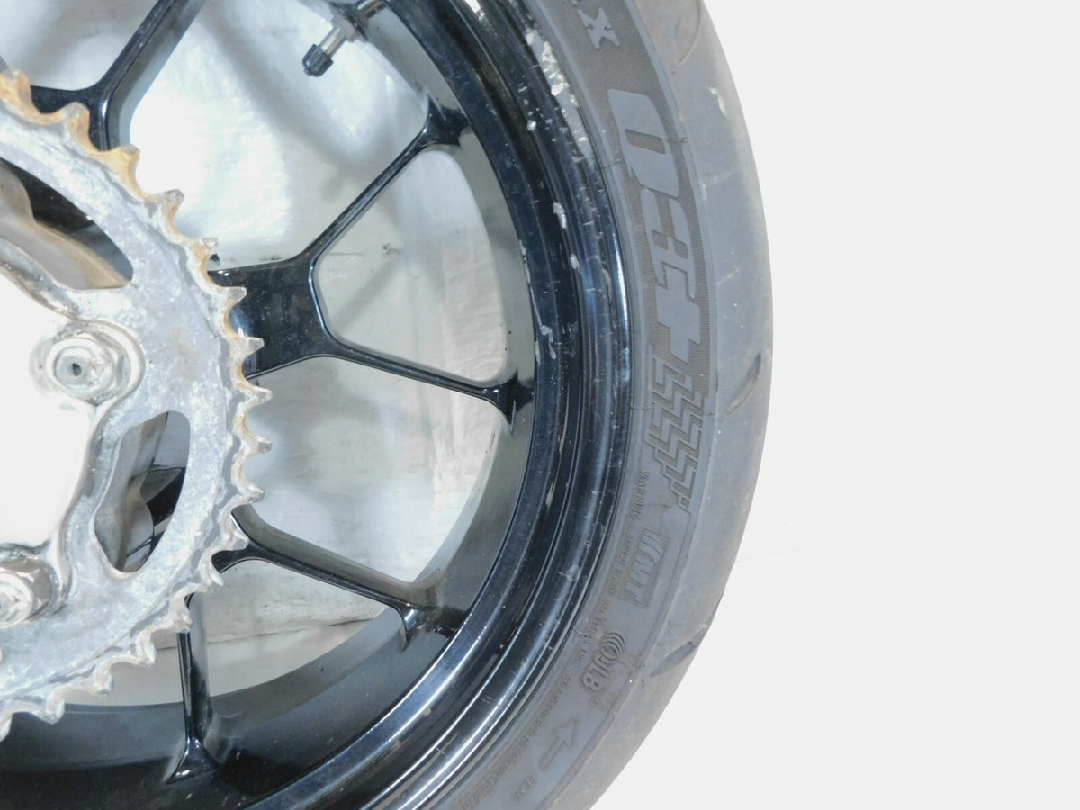 2009 Aprilia RSV1000R RSVR RSV Mille R Black Rear Wheel Rim w/ Tire & Sprocket