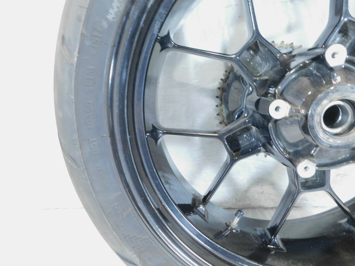 2009 Aprilia RSV1000R RSVR RSV Mille R Black Rear Wheel Rim w/ Tire & Sprocket