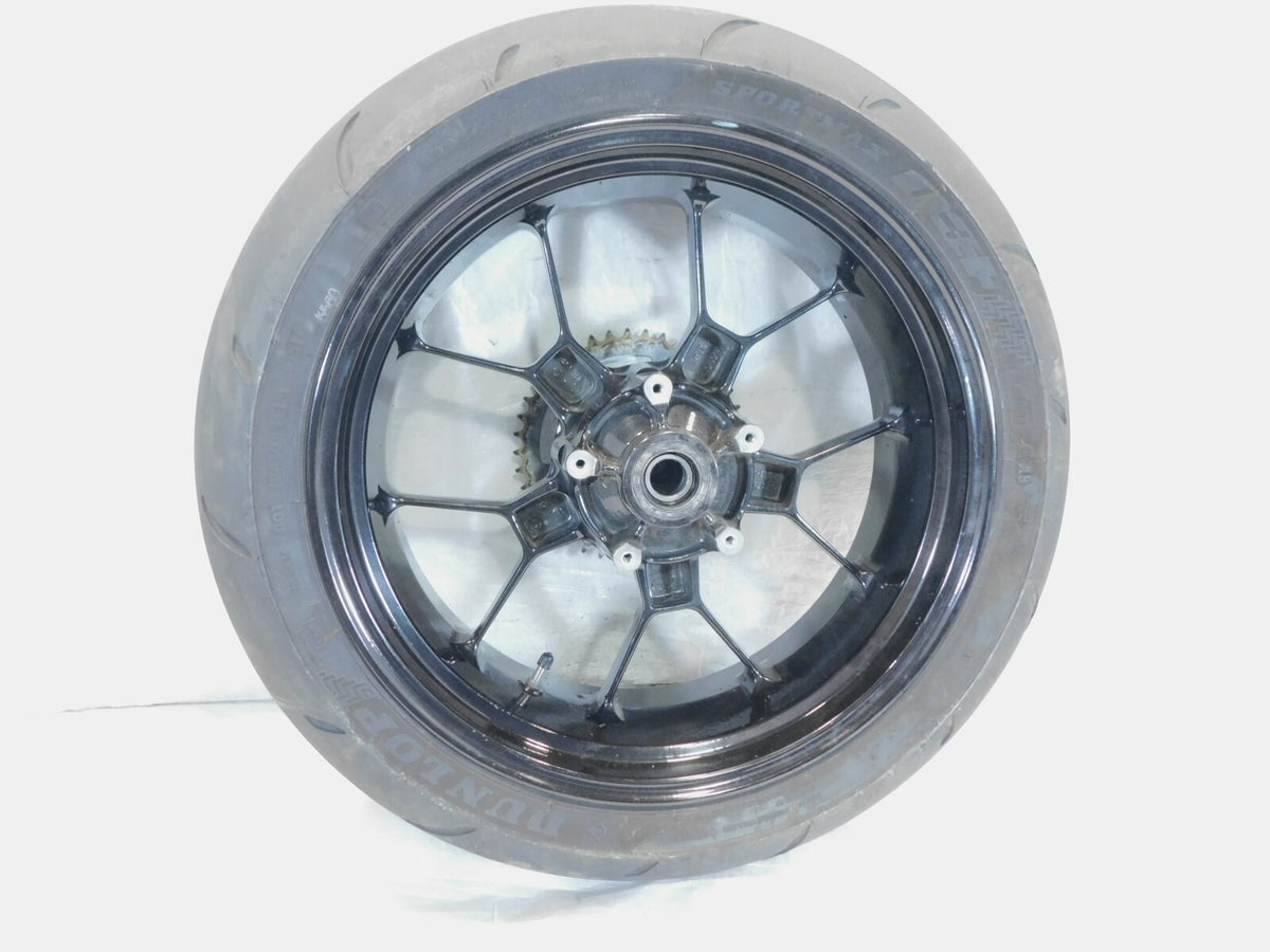 2009 Aprilia RSV1000R RSVR RSV Mille R Black Rear Wheel Rim w/ Tire & Sprocket