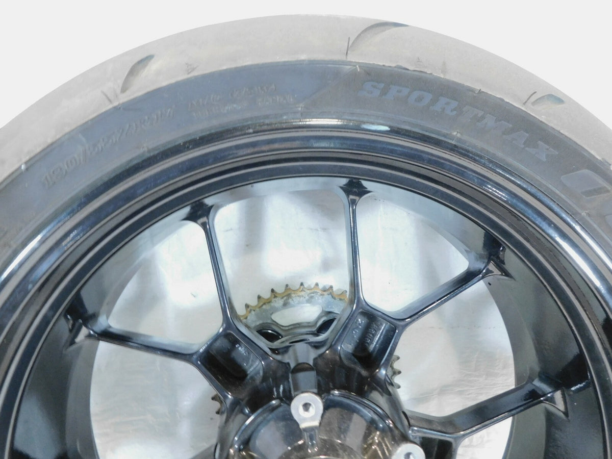 2009 Aprilia RSV1000R RSVR RSV Mille R Black Rear Wheel Rim w/ Tire & Sprocket