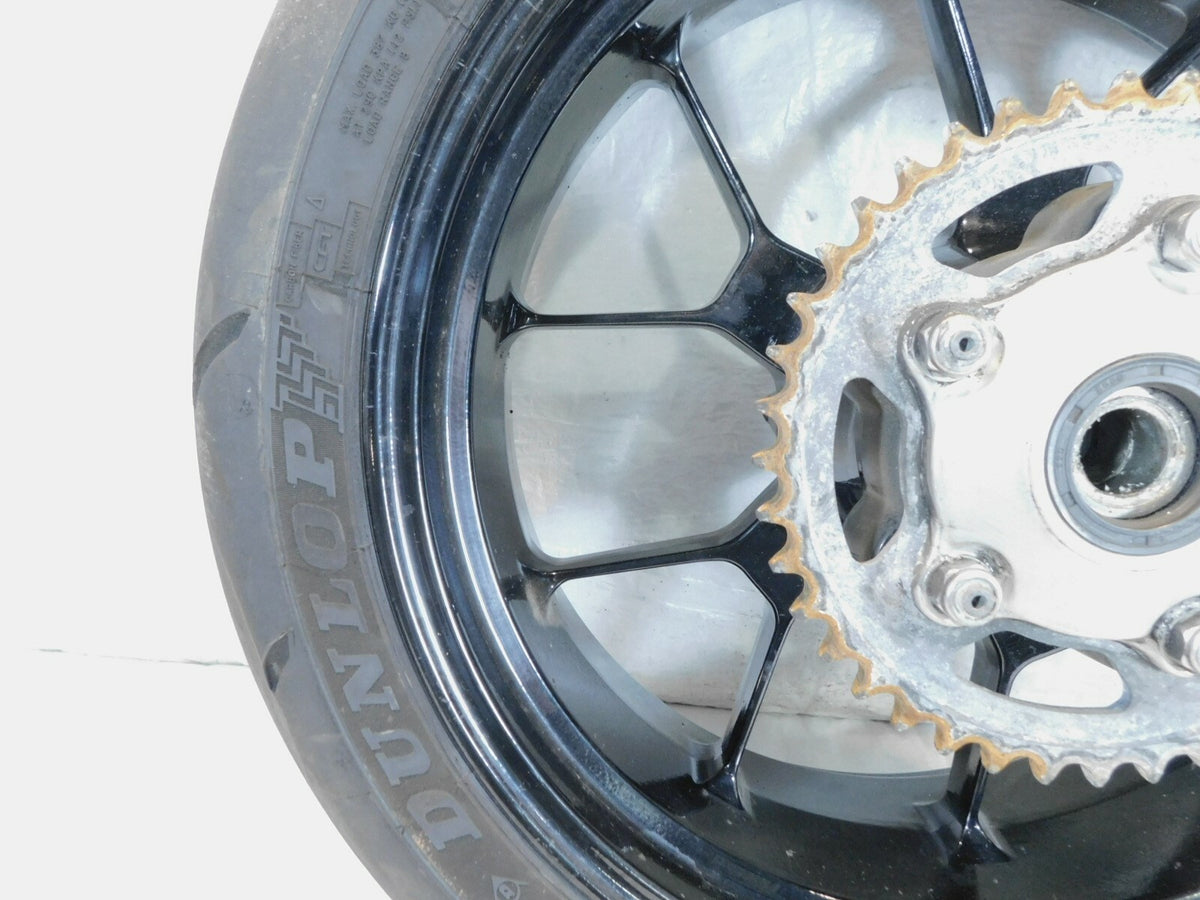 2009 Aprilia RSV1000R RSVR RSV Mille R Black Rear Wheel Rim w/ Tire & Sprocket