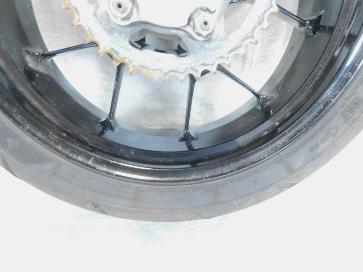 2009 Aprilia RSV1000R RSVR RSV Mille R Black Rear Wheel Rim w/ Tire & Sprocket
