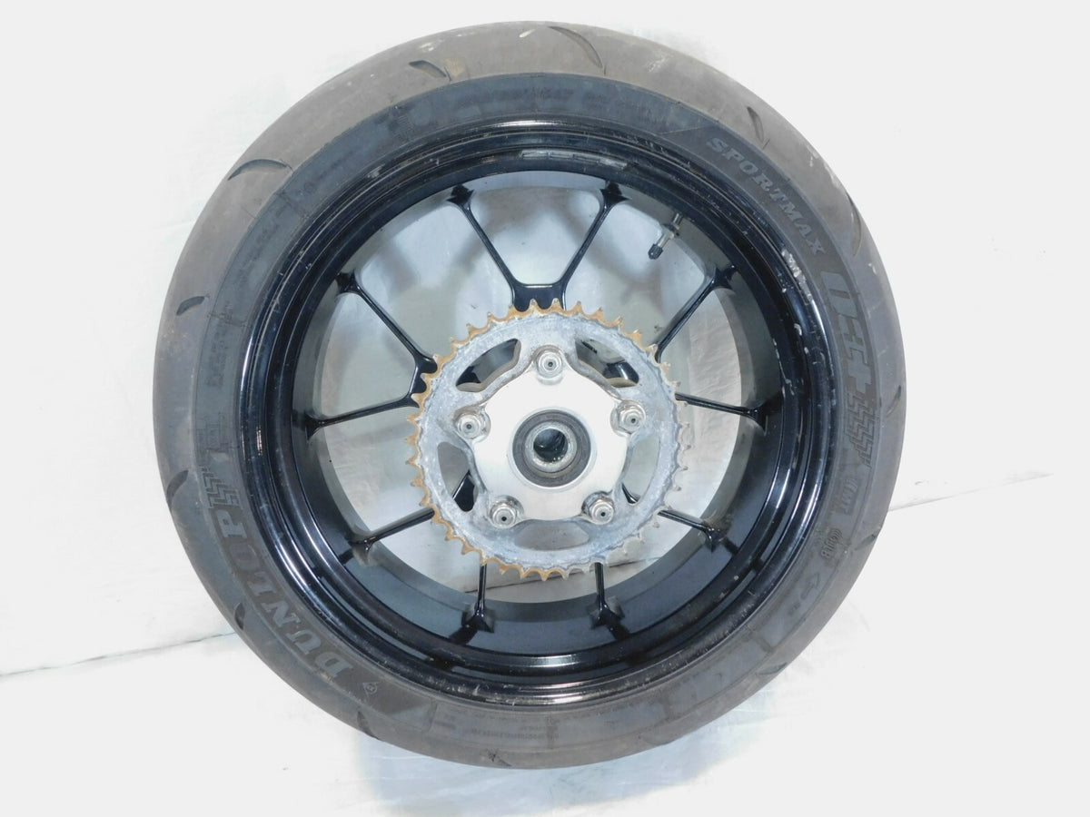 2009 Aprilia RSV1000R RSVR RSV Mille R Black Rear Wheel Rim w/ Tire & Sprocket