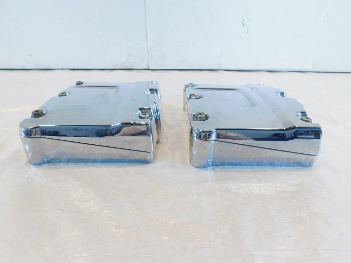 Harley Davidson Touring Dyna & Softail Chrome Cylinder Head Rocker Boxes - C3 Cycle