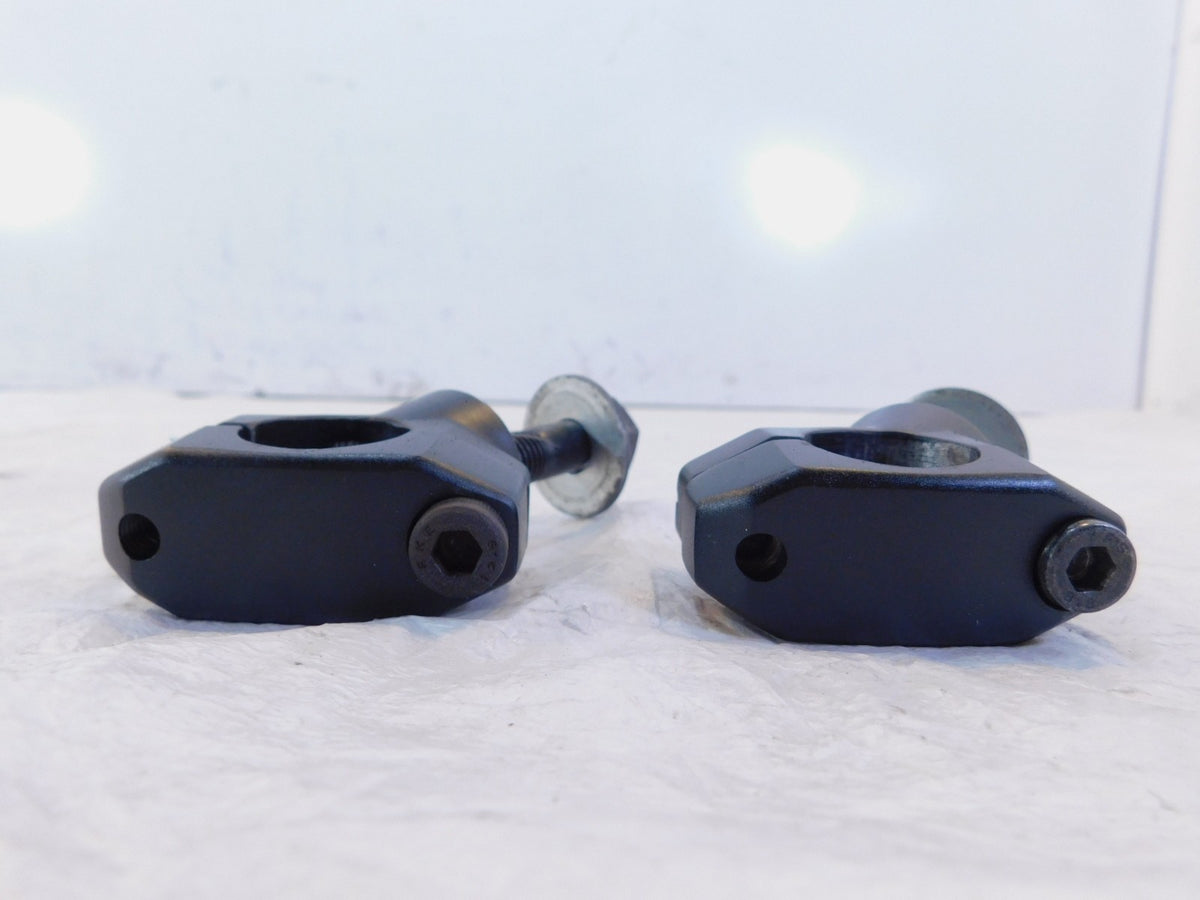 2010-2017 Victory Cross Country Black Handlebar Handle Bar Riser Mount Clamps - C3 Cycle