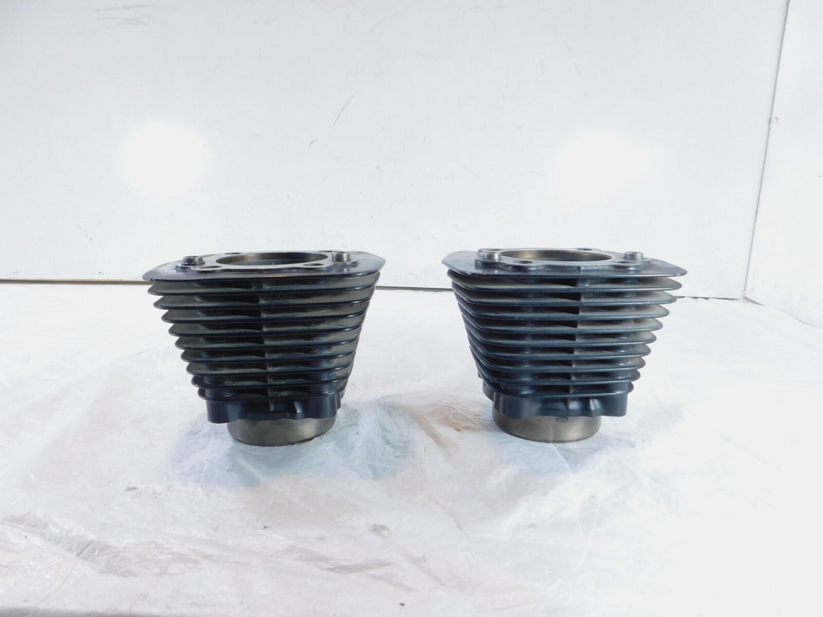Pair Harley Davidson Sportster 1200 Black Engine Cylinder Barrel Jugs - C3 Cycle