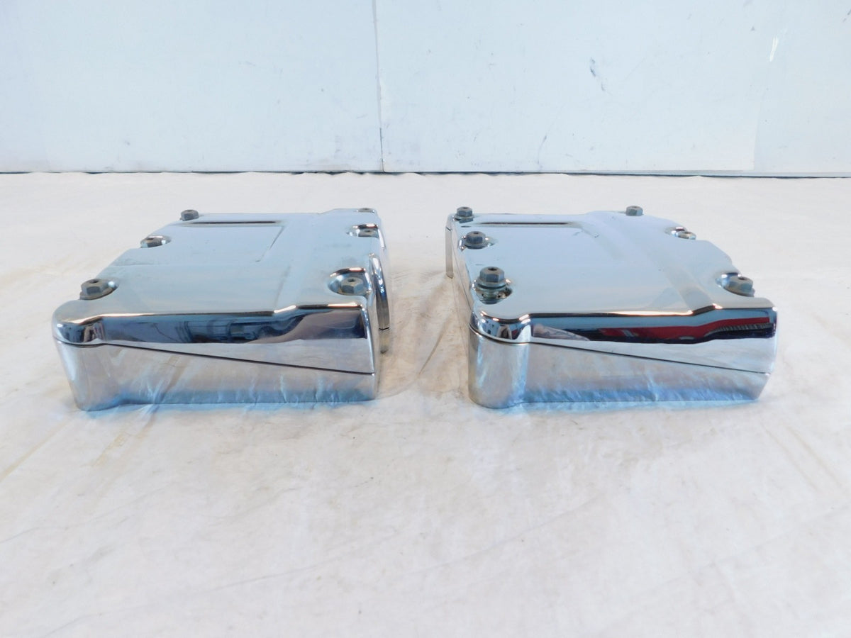 Harley Davidson Touring Dyna & Softail Chrome Cylinder Head Rocker Boxes - C3 Cycle