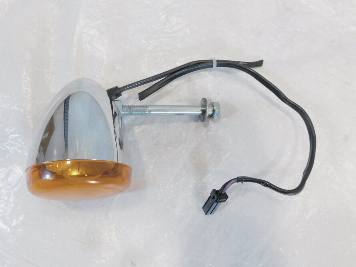 Harley Davidson Sportster Softail Dyna V-Rod Chrome Front Turn Signal Indicator - C3 Cycle