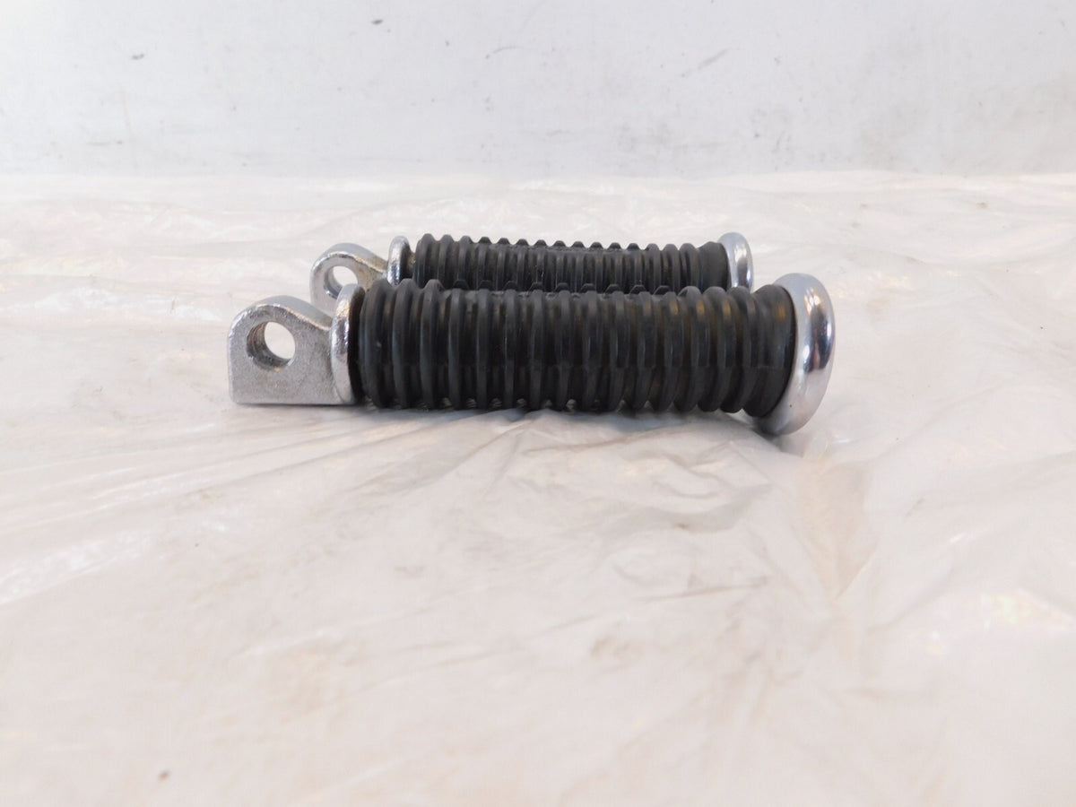Harley Davidson FXR Dyna Sportster & Softail Black Rubber Footpegs Footrests - C3 Cycle