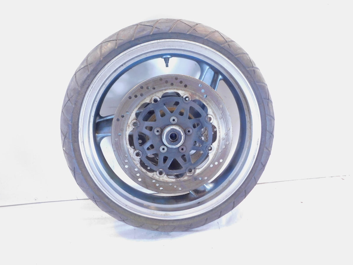 1992-1993 Kawasaki Ninja ZX6 ZX600 Front Cast Wheel Rim & Brake Disc Rotors - C3 Cycle