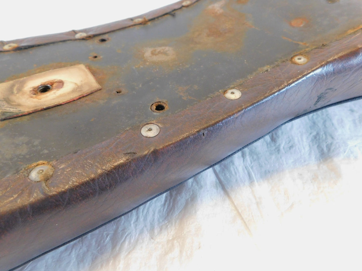 1957-1978 Harley Davidson Sportster 900 & 1000 Brown Leather Front & Rear Seat - C3 Cycle