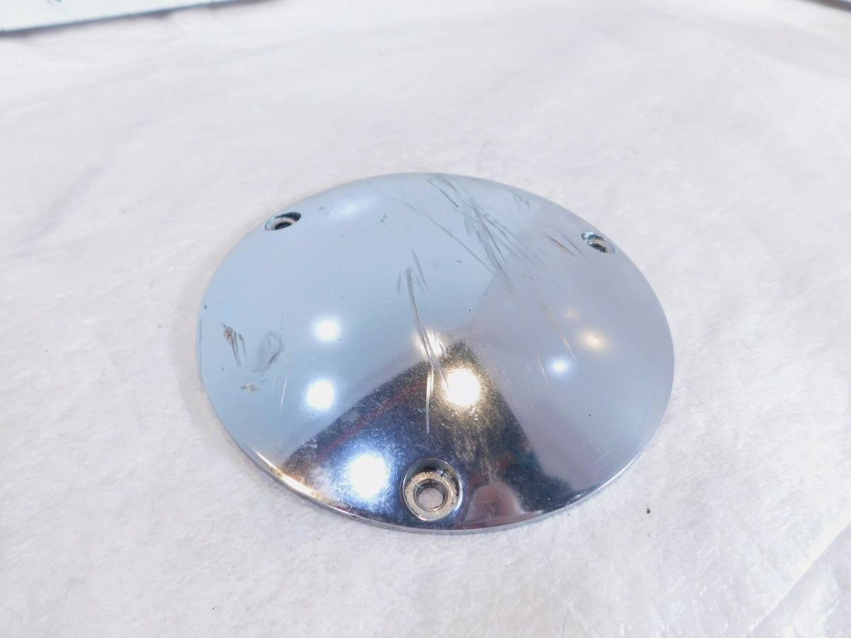 Harley Davidson Evo Softail Dyna & FXR Left Engine Chrome Derby Clutch Cover - C3 Cycle