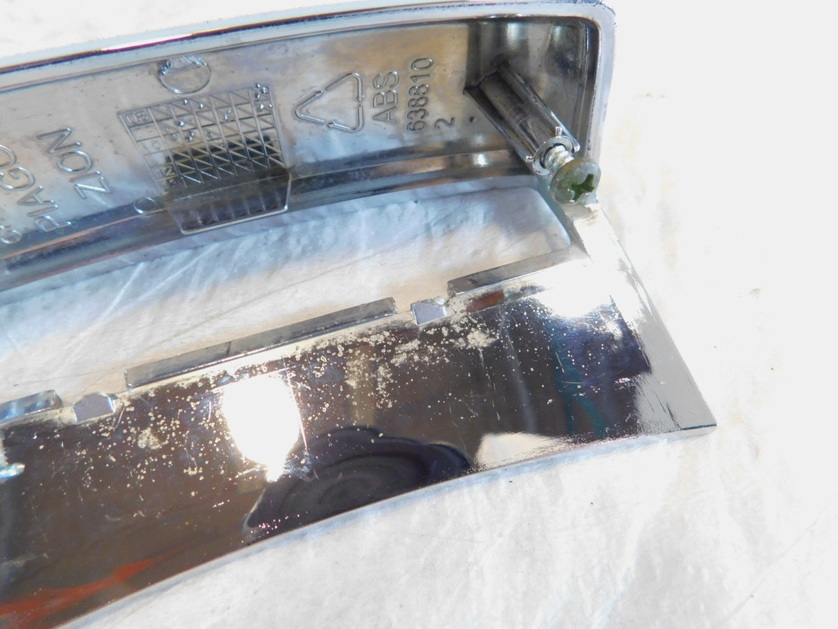 Piaggio Vespa LX LXV 50 125 150 Chrome Rear License Plate Light Cover w/ Lens - C3 Cycle