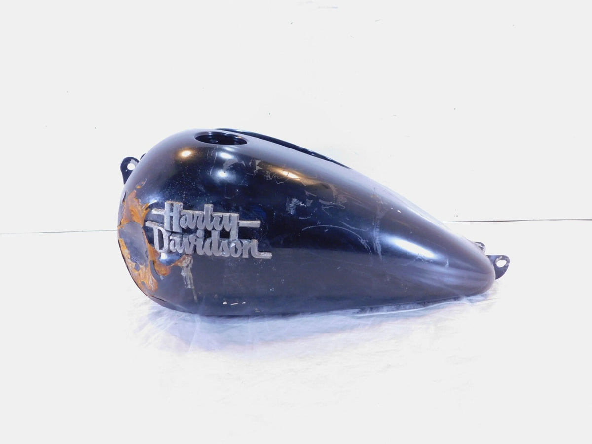10-17 Harley Davidson Dyna Wide Glide & Street Bob Black Fuel Gas Tank - DENTED - C3 Cycle