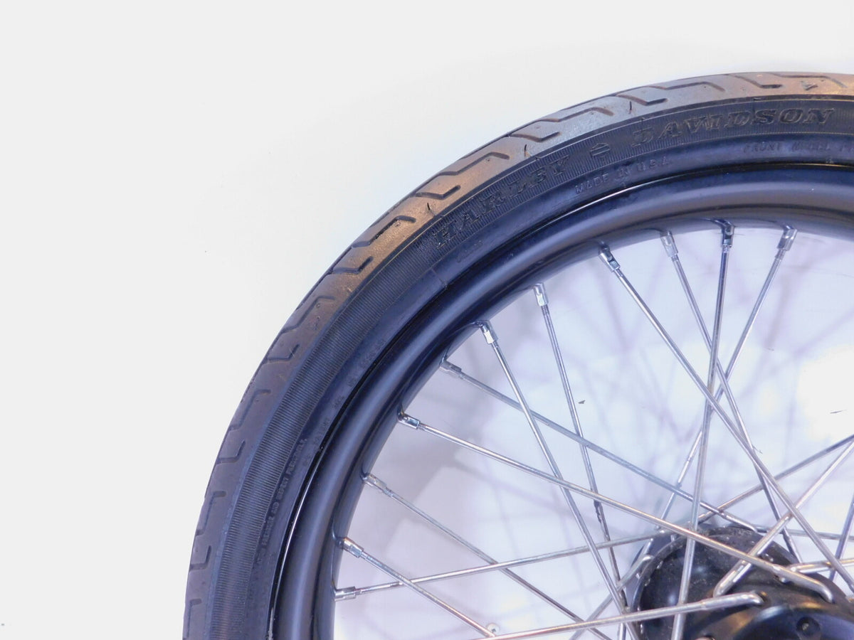 2011-2013 Harley Davidson Softail Blackline Laced Front Wheel Rim & Tire - BENT - C3 Cycle