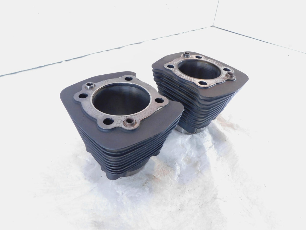 1999-2001 Buell X1 Lightning Pair Black Front & Rear Cylinder Barrel Jugs - C3 Cycle