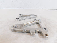2000-2003 Aprilia SL1000 Falco Front Silver Left/Right Footrest Foot Peg Mounts - C3 Cycle