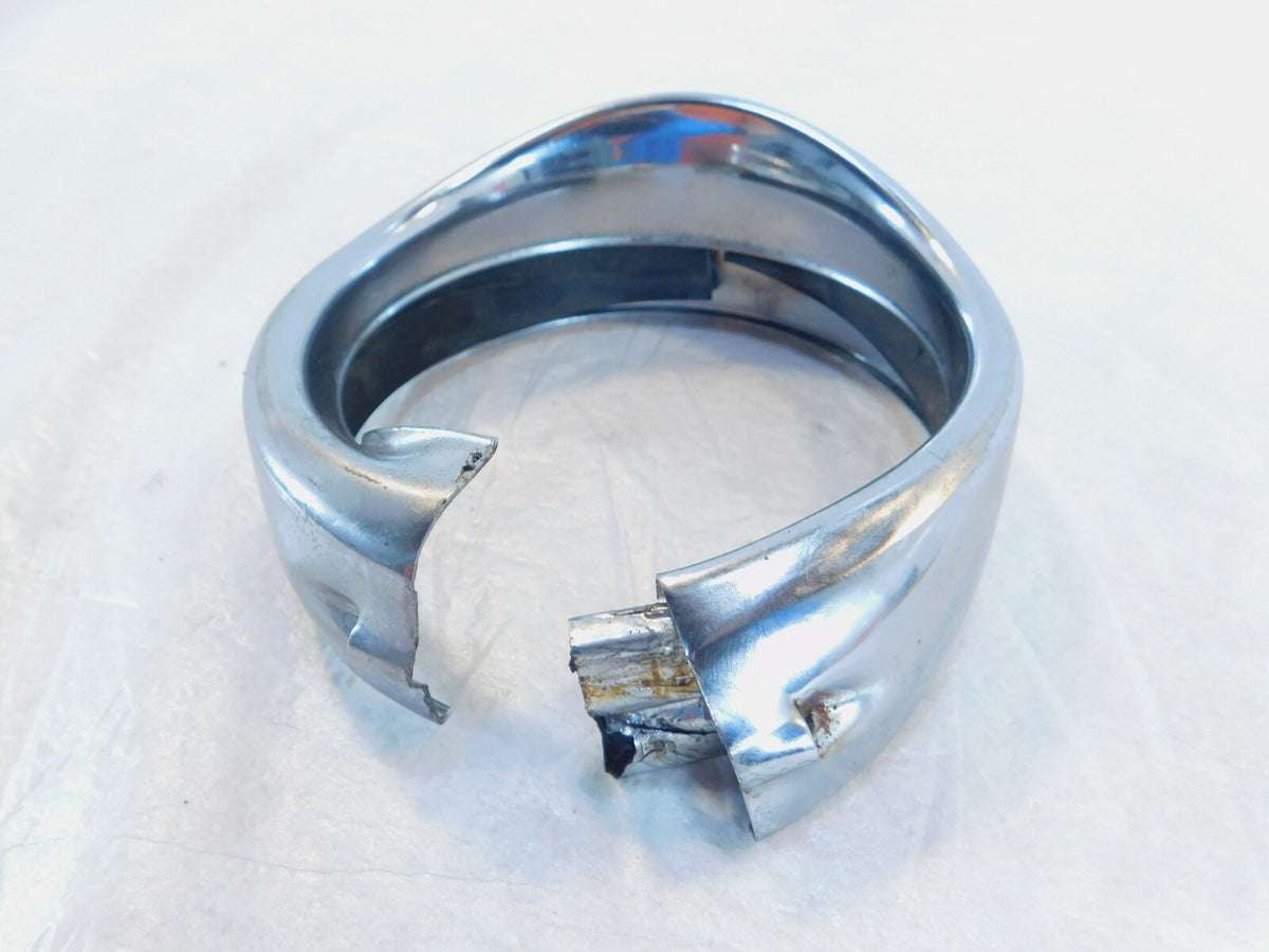 Harley Touring Electra Glide & Softail Passing Fog Light Lamp Chrome Trim Ring - C3 Cycle