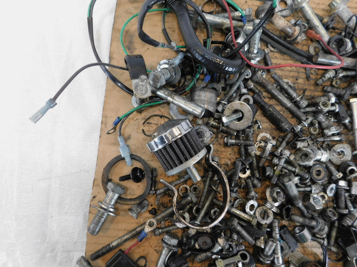 1989 89 Harley Davidson Tour & Electra Glide Nuts Bolts & Brackets Parts Box Lot - C3 Cycle