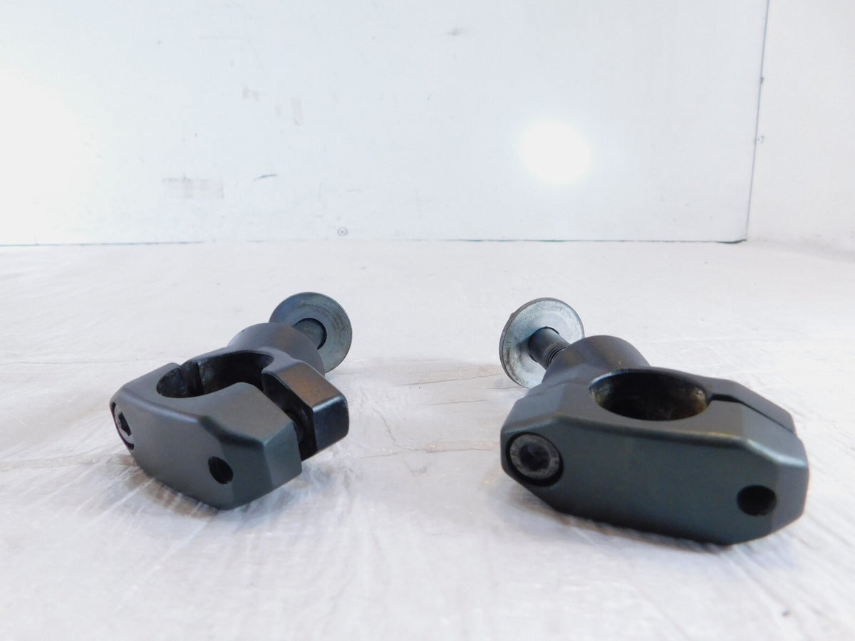 2014-2017 Victory Cross Country Black Handlebar Handle Bar Riser Mount Clamps - C3 Cycle