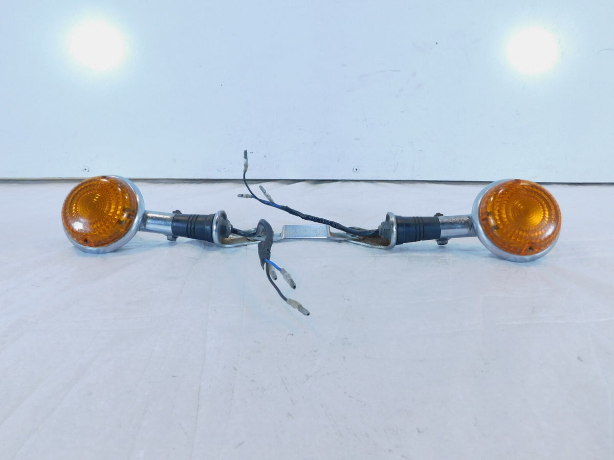 Yamaha Virago 700 750 1100 XV750 Front Turn Signal Indicators w/ Mount Bracket - C3 Cycle