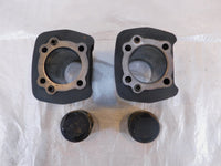1999-2001 Buell X1 Lightning Black Front & Rear Cylinder Barrel Jugs w/ Pistons - C3 Cycle