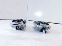 Harley Touring FXR Dyna Sportster & Softail Chrome & Rubber Footpegs Footrests - C3 Cycle