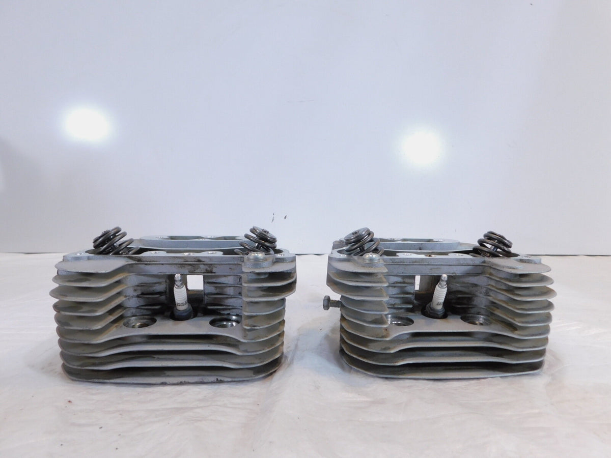 Harley Davidson Sportster XL 883 Super Low Silver Cylinder Heads Springs Valves - C3 Cycle