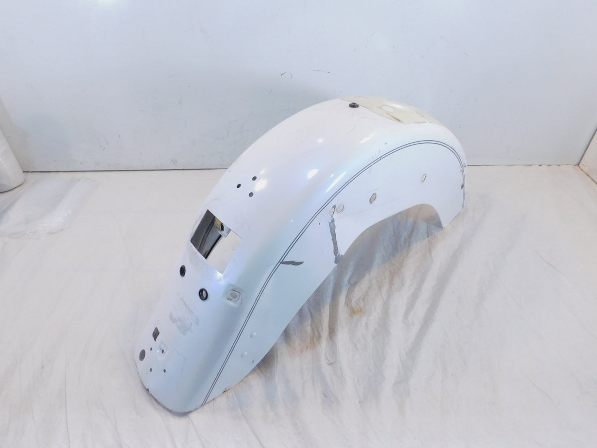 2000-2005 Harley Davidson Softail Heritage Classic White Rear Wheel Cover Fender - C3 Cycle
