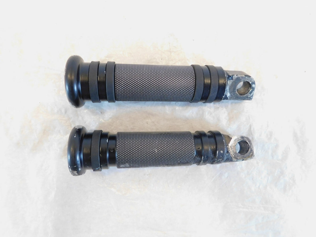 Harley Touring FXR Dyna Sportster & Softail Black Foot Peg Footpeg Footrests - C3 Cycle