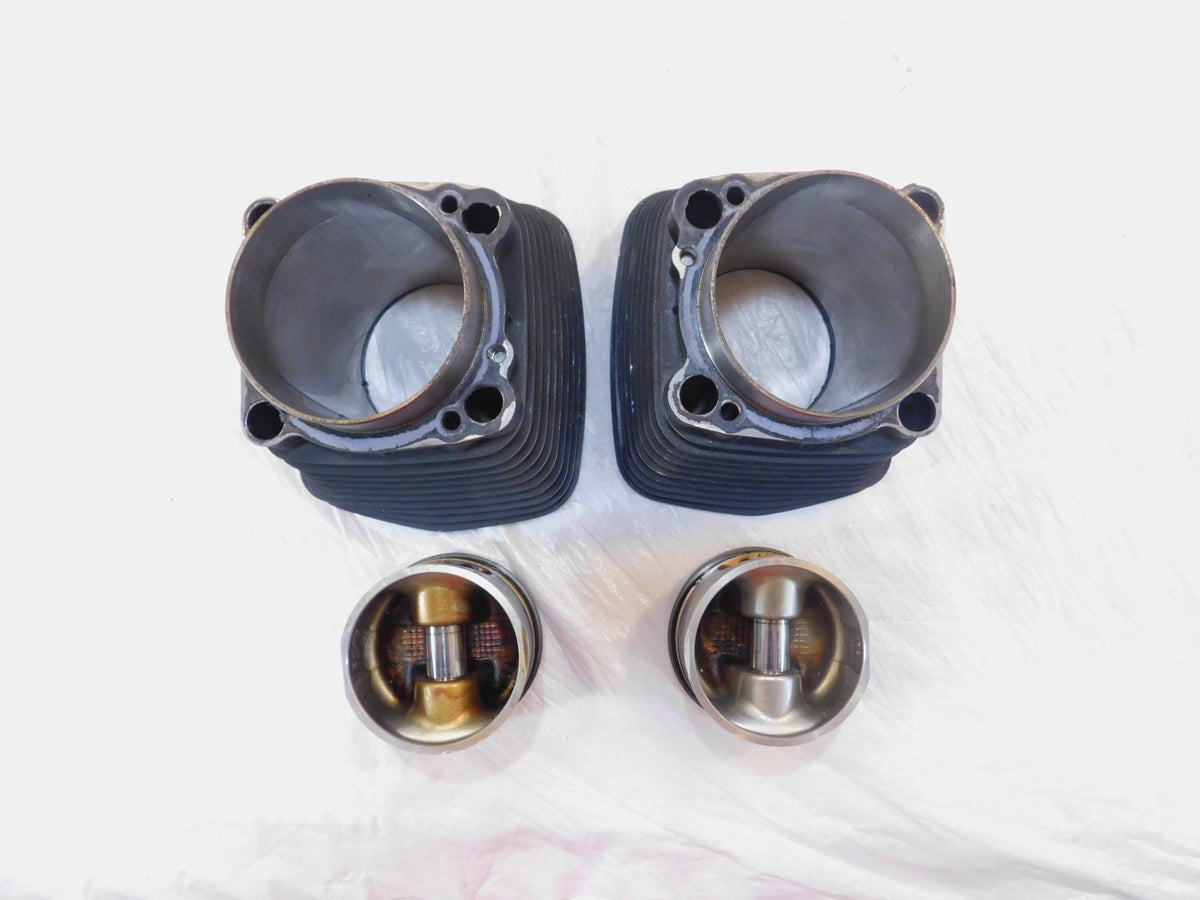 Pair Harley Davidson Sportster 1200 Black Engine Cylinder Barrel Jugs & Pistons - C3 Cycle