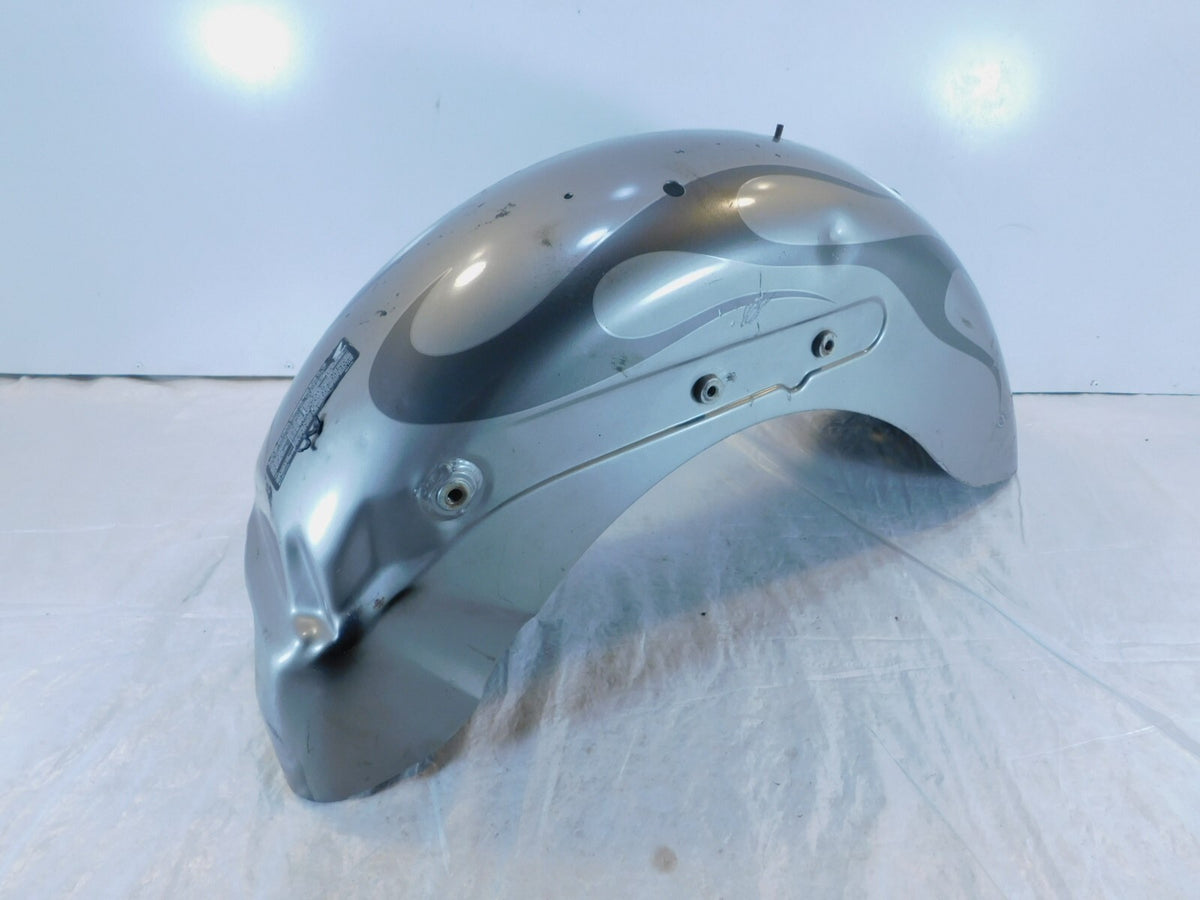 2000-2003 Honda VT1100C2 Shadow Sabre 1100 Gray Flames Rear Wheel Cover Fender - C3 Cycle