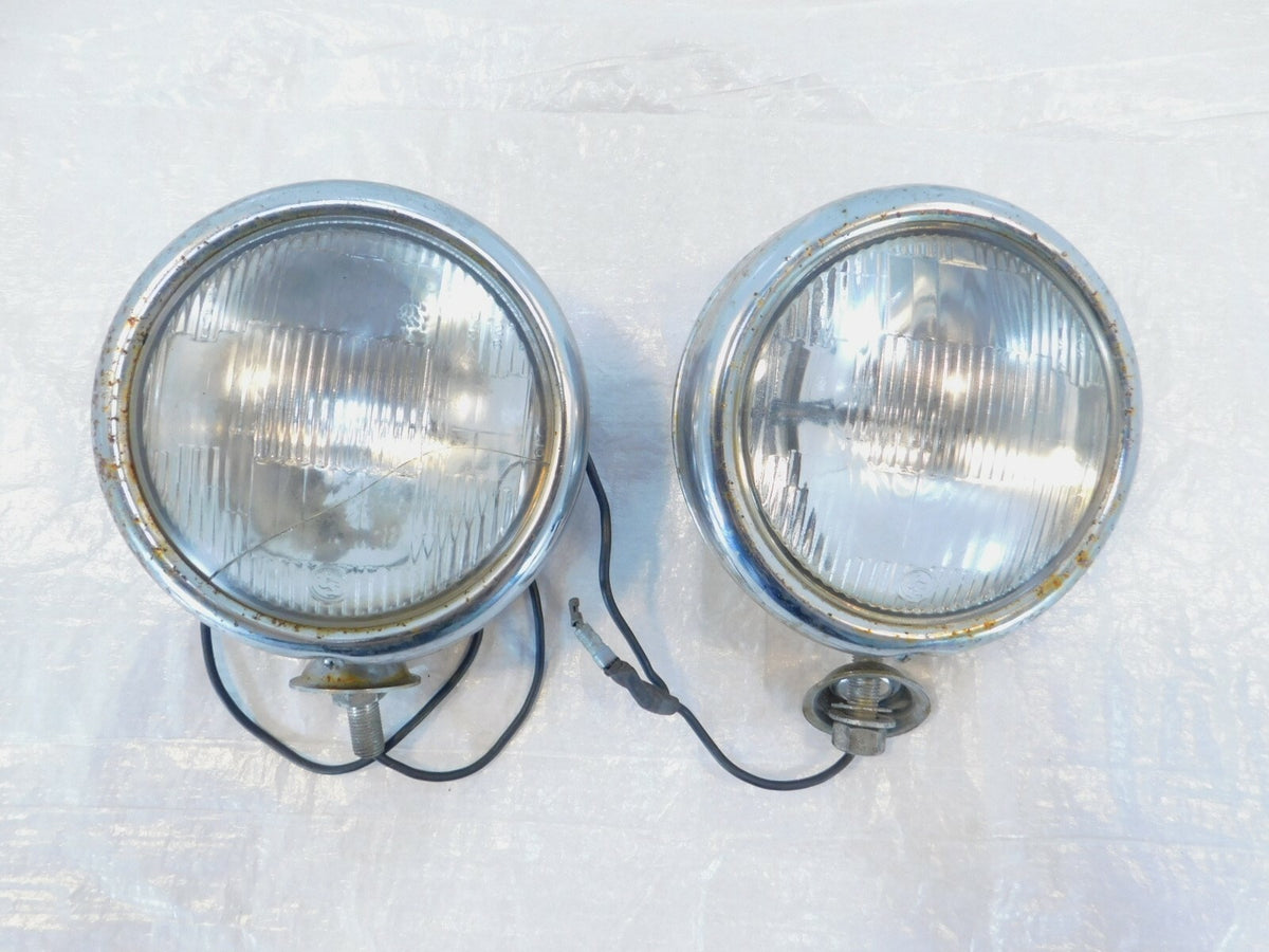 2000 00 Kawasaki Vulcan VN1500 nomad Fi Front Auxiliary Fog Passing Light Lamps - C3 Cycle