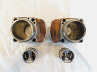 Pair Harley Davidson Sportster 883 Black Engine Cylinder Barrel Jugs w/ Pistons - C3 Cycle