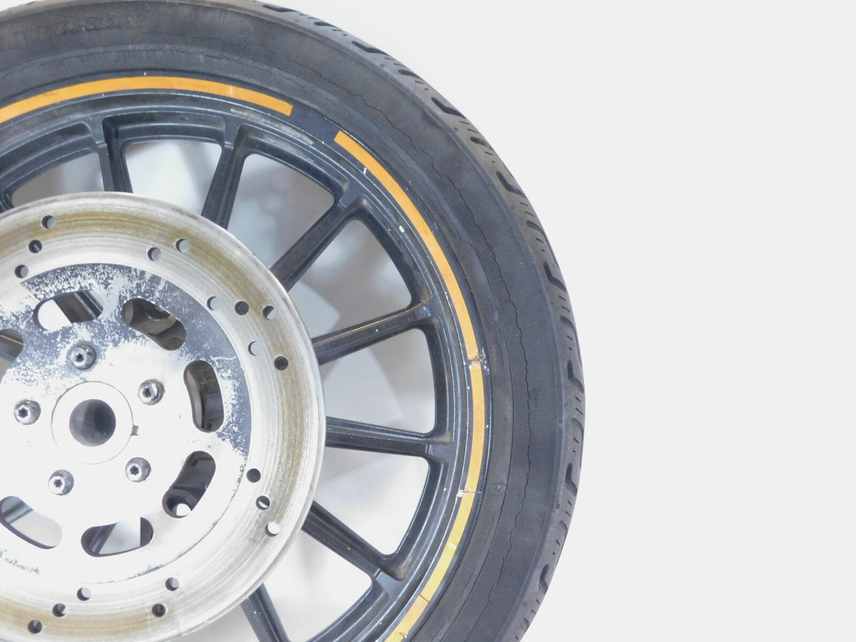 1996-1999 Harley Davidson Sportster 883 & 1200 Black Front Wheel Rim & Tire