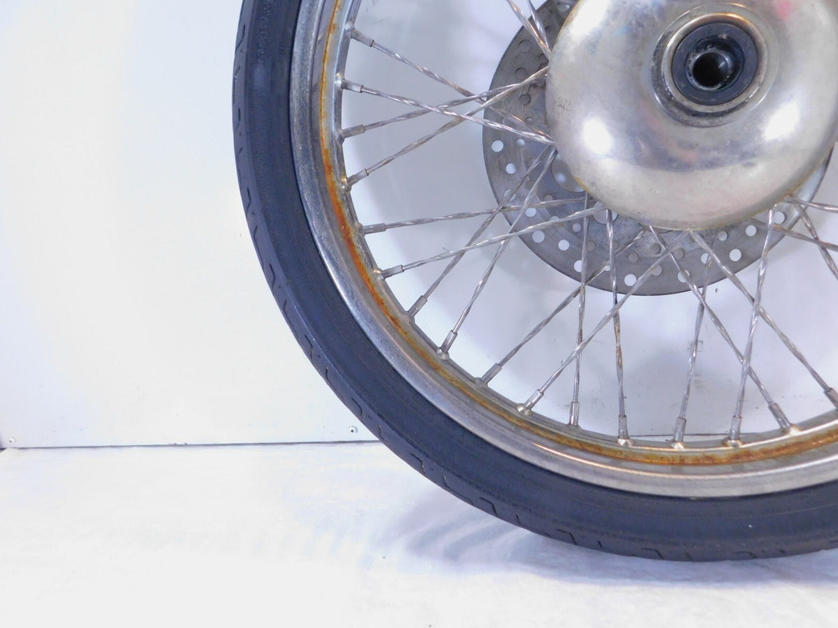 Harley Davidson Softail & Dyna Wide Glide Chrome 21" Front Wheel Rim & Rotor - C3 Cycle