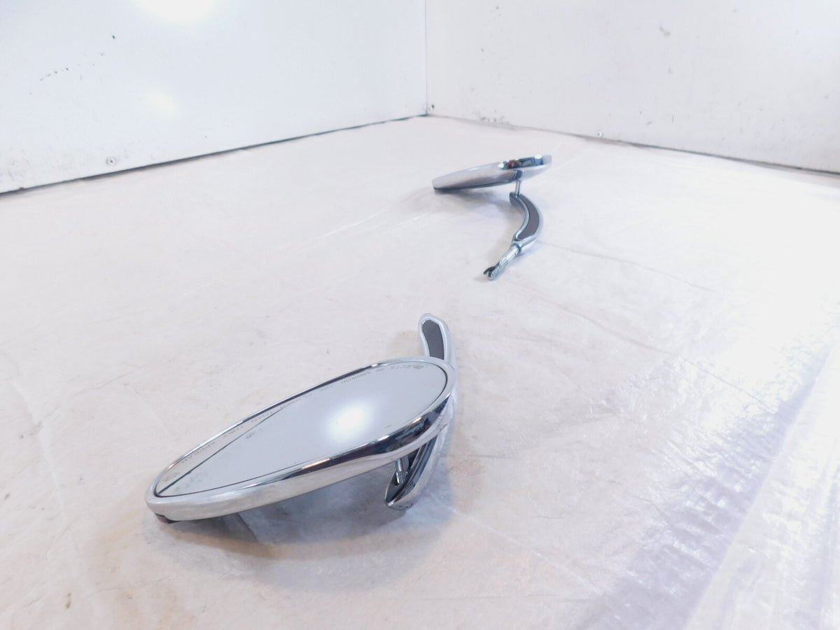 Harley Davidson FXR Softail Dyna Sportster Left/Right Chrome Rear View Mirrors - C3 Cycle