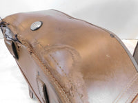2004-2012 Victory Kingpin Viking Brown Left & Right Saddlebags Side Bags - Torn - C3 Cycle
