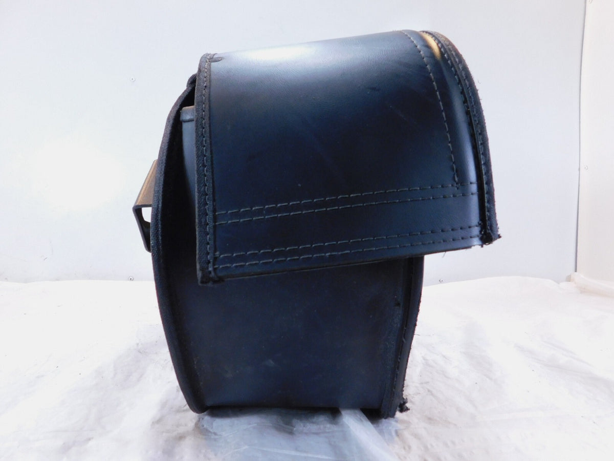 Viking Left & Right Motorcycle Slanted Black Left Saddlebag Saddle Side Bag - C3 Cycle