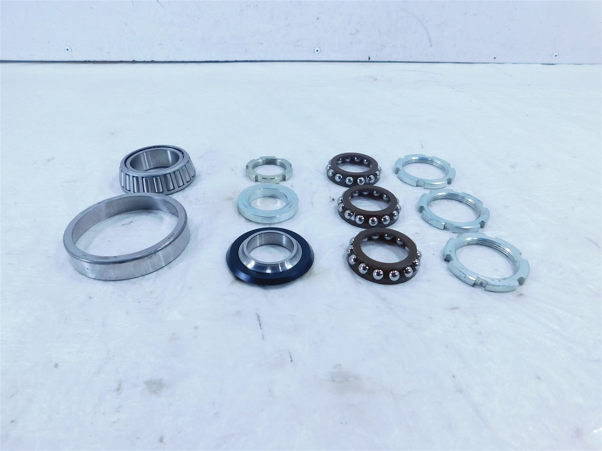 2019 19 Yamaha Niken MTX9 MXT850 Steering Head Stem Column Fork Bearings & Nuts - C3 Cycle
