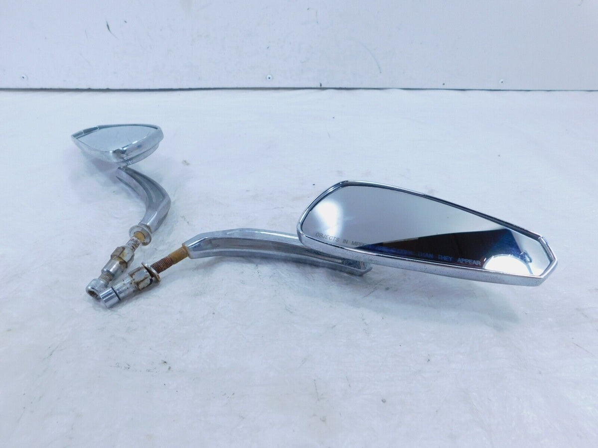 Pair Harley Dyna Sportster Softail FXR Sportster Front Chrome Rear View Mirrors - C3 Cycle