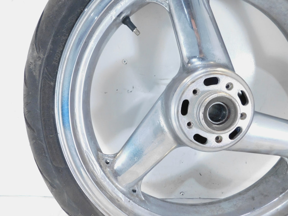 2002 2003 2004 2005 Kawasaki ZZR1200 ZX1200C Front Wheel Rim & Tire - 17x3.5" - C3 Cycle