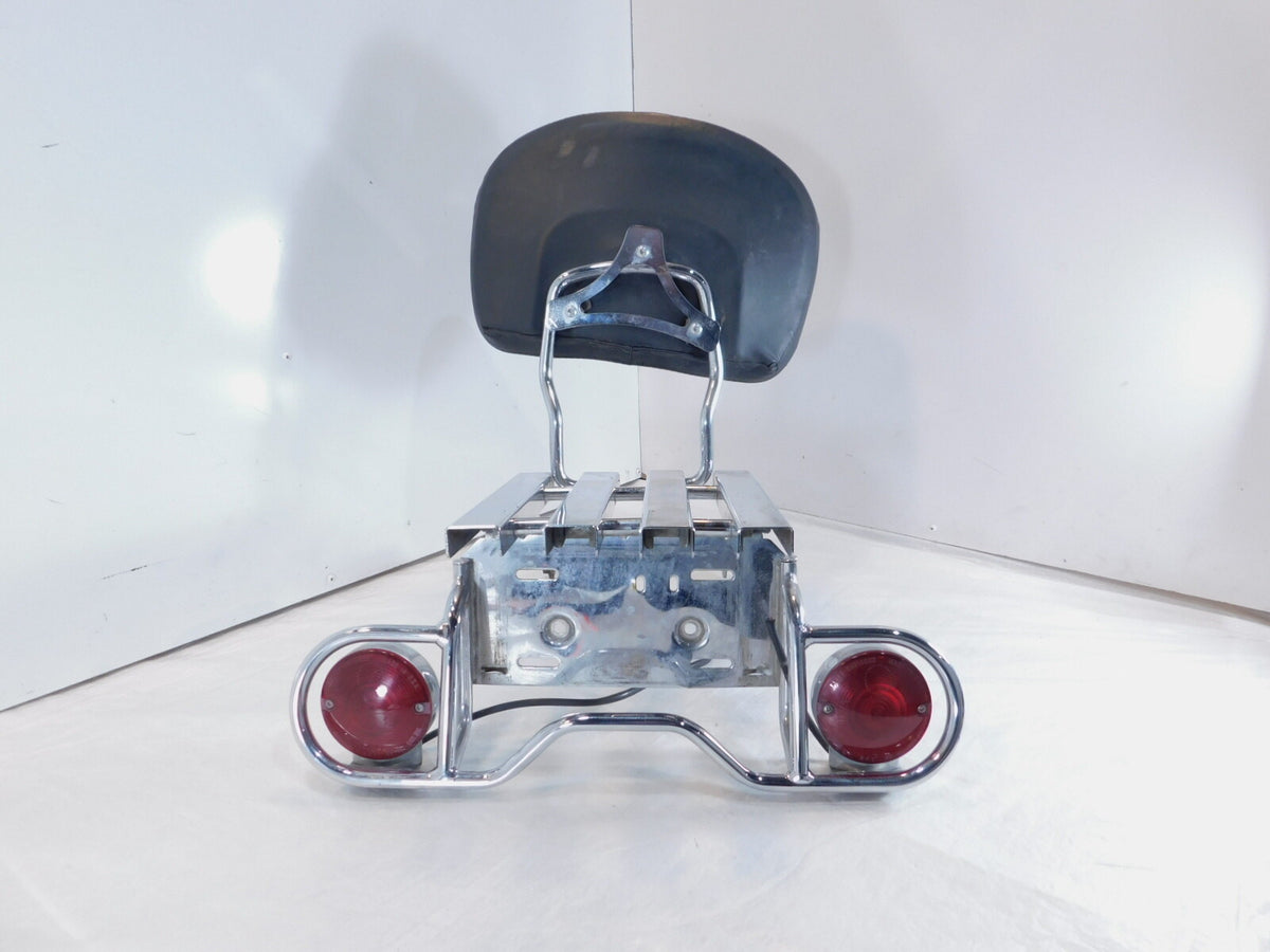 Harley Road King Electra Glide Rear Passenger Backrest Sissybar & Luggage Rack - C3 Cycle