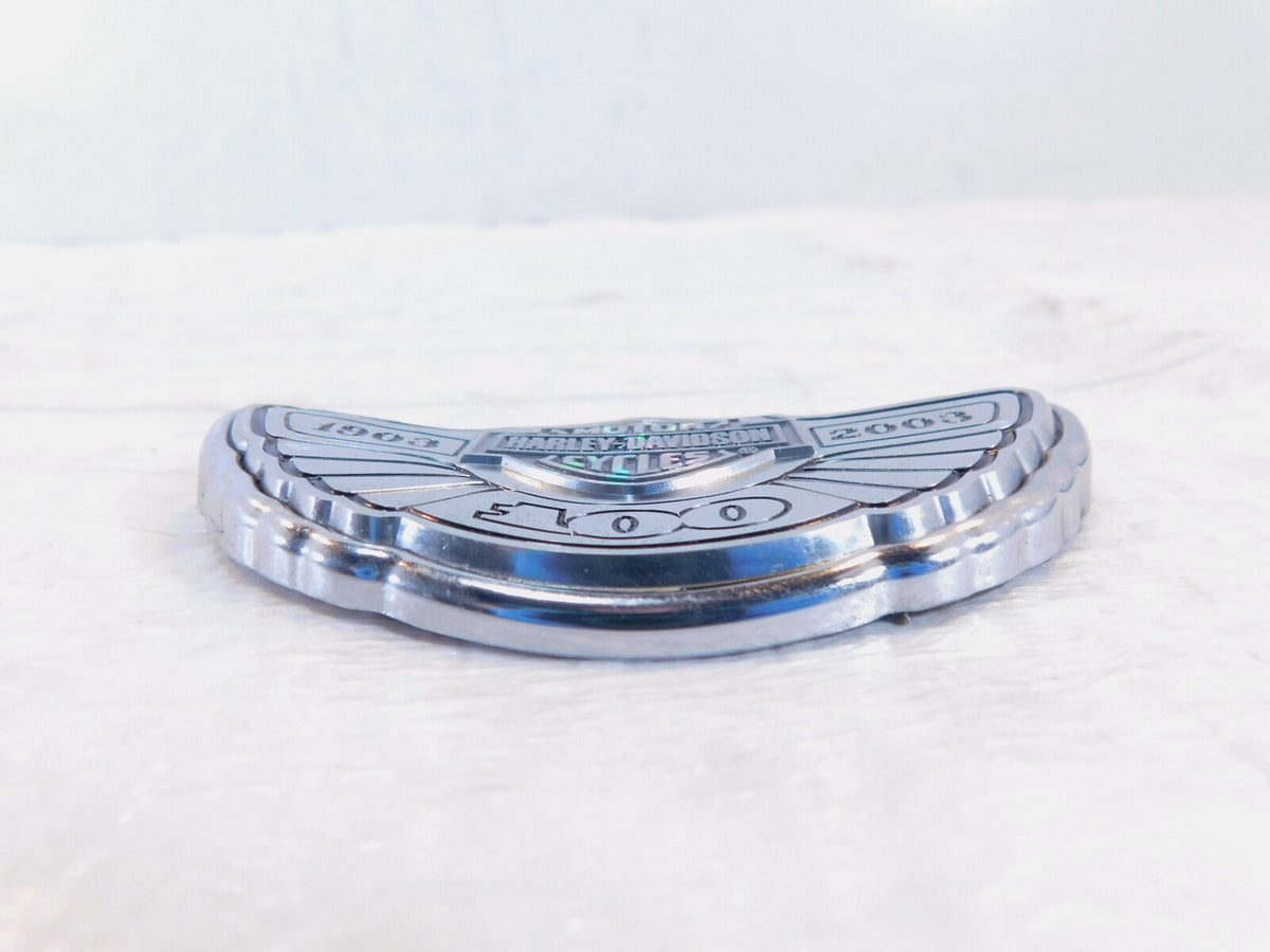 Harley Davidson Dyna Electra Glide 100th Anniversary Fuel Gas Tank Badge Emblem - C3 Cycle