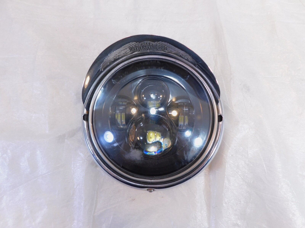 Harley Davidson EVO Touring Electra Glide LED Front Headlight Headlamp & Ring - C3 Cycle