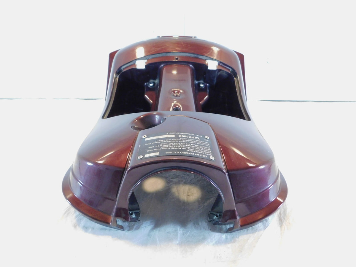 Piaggio Vespa LX LXV 50 125 150 Red Storage Fairing Glove Compartment Top Box - C3 Cycle