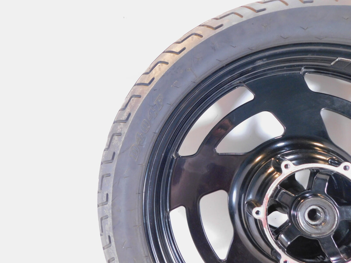 1988 1989 1990 Yamaha V-Max 1200 VMX12 OEM Black Cast Front Wheel Rim & Tire - C3 Cycle