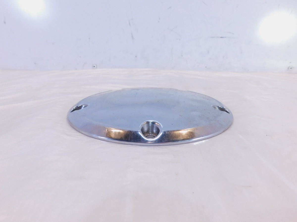 Harley Davidson Twin Cam Dyna Softail Left Engine Chrome Derby Clutch Cover - C3 Cycle
