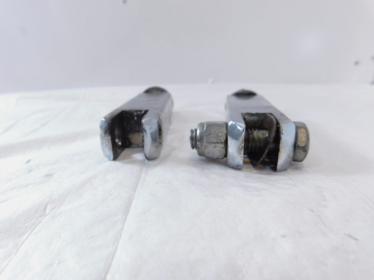 Harley EVO FXR EVO Dyna Chrome Front Highway Footpeg Peg Mount Clevis Brackets - C3 Cycle