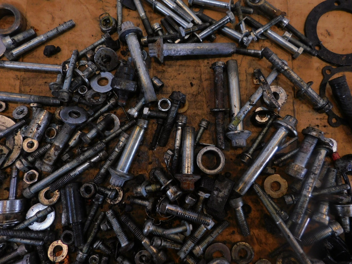 1999 Harley Davidson Sportster 883 Nuts Bolts & Brackets Parts Box Lot - C3 Cycle